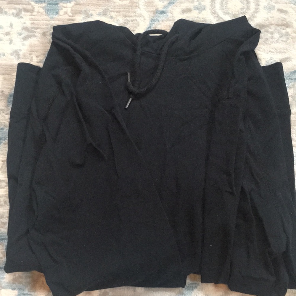 NWOT Plain Black Hoodie